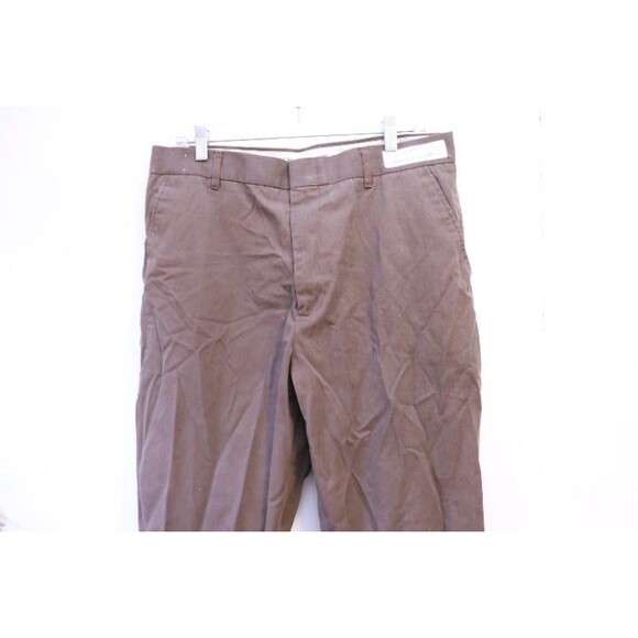 Twinhill Chino UPS Pants Men's Size 36 Brown Solid Long‎ Fit Button Closure - Picture 2 of 7